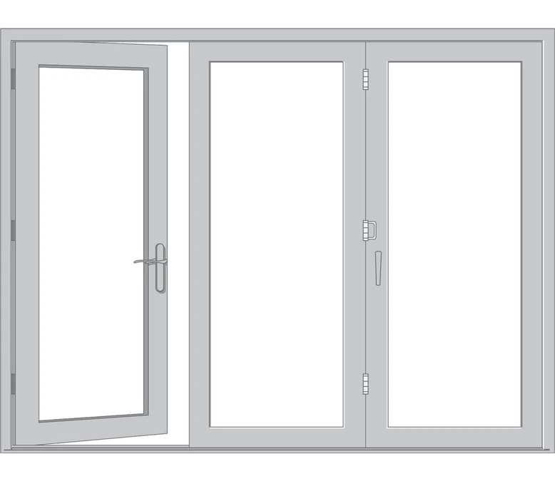 Casper Pella Reserve Series Traditional Bifold Patio Door